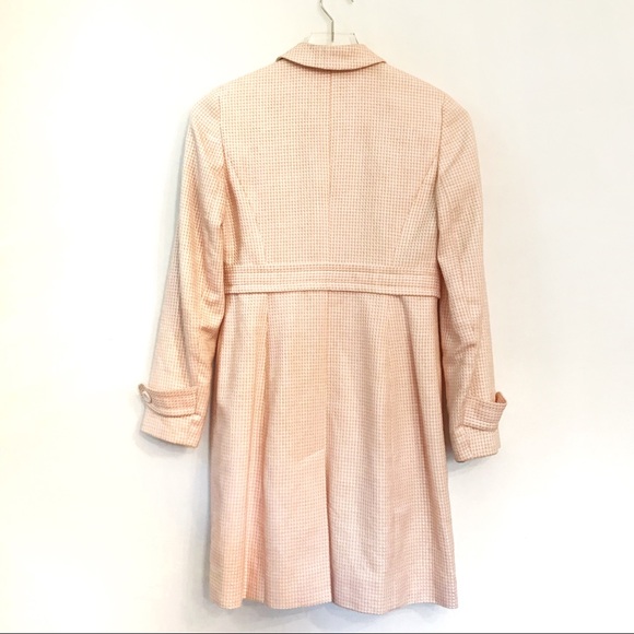 Ann Taylor Petite Tweed Trench Coat Jacket Preppy - Picture 6 of 6